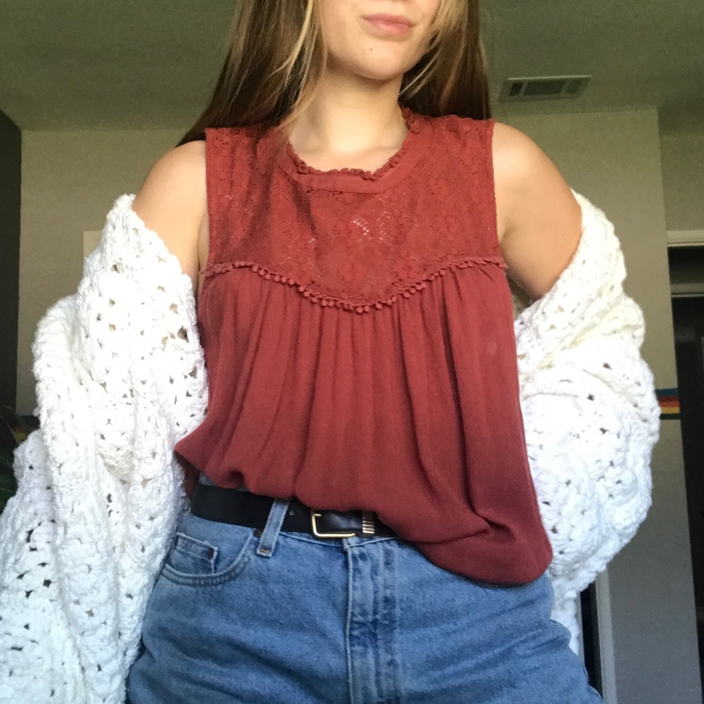 Copper Red Blouse